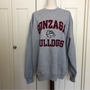Gonzaga Bulldogs Champion gray crewneck oversized soft sweatshirt